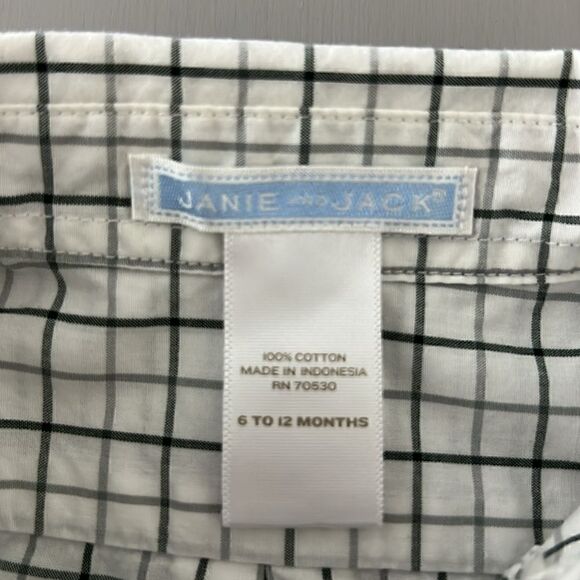 Janie and Jack set of long sleeve shirt and vest Size 6-12 months - Picture 8 of 9